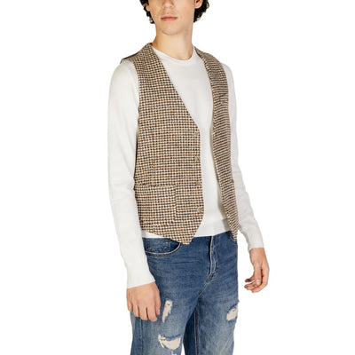 Gianni Lupo Beige Wollweste