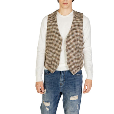 Gianni Lupo Beige Wollweste