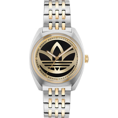 Adidas Graue Uhr aus Edelstahl