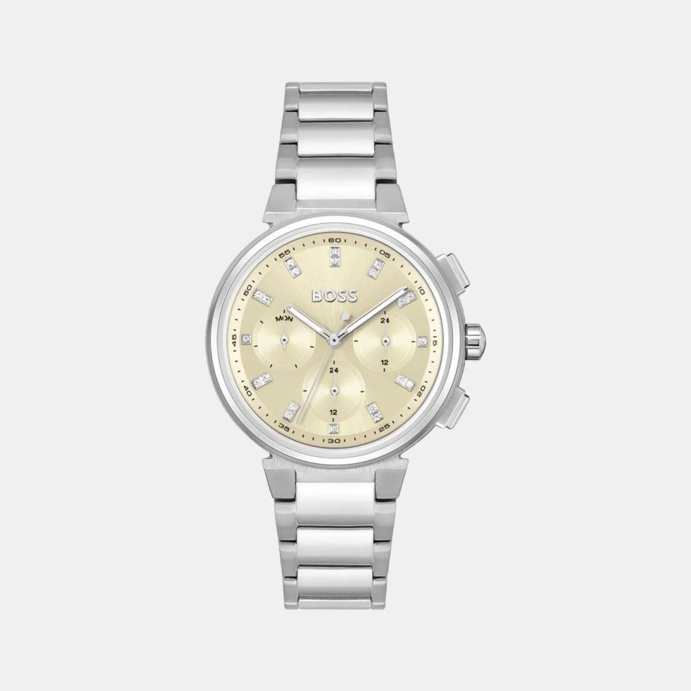 Hugo Boss Silberne Uhr aus Edelstahl