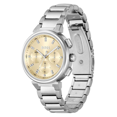 Hugo Boss Silberne Uhr aus Edelstahl