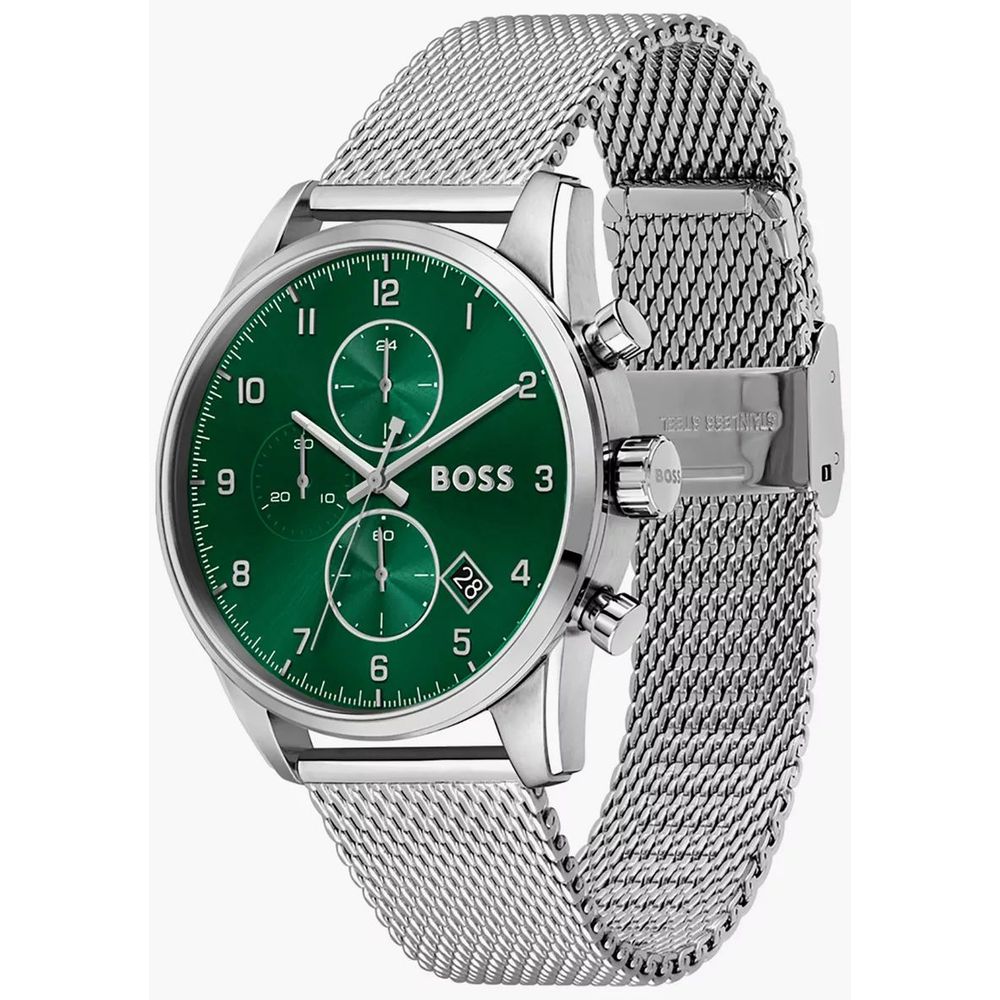 Hugo Boss Silberne Uhr aus Edelstahl