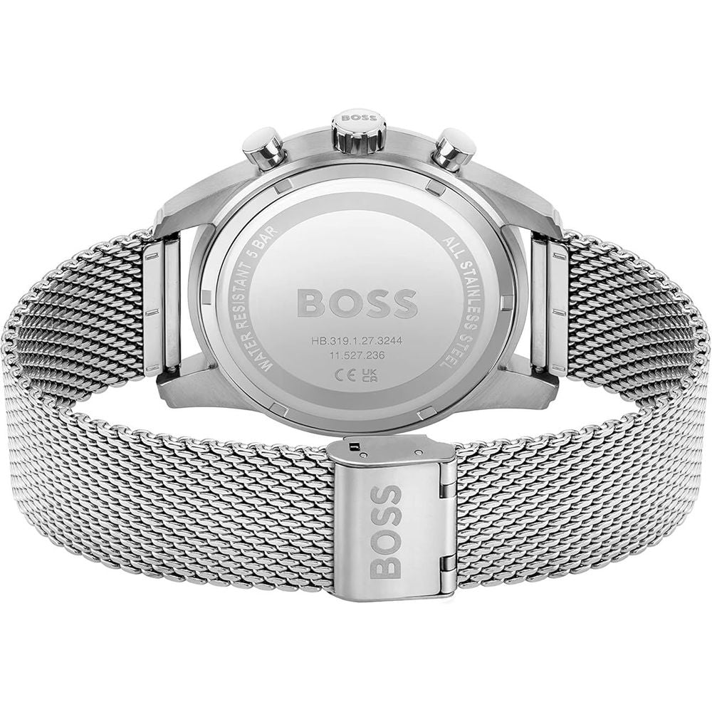 Hugo Boss Silberne Uhr aus Edelstahl