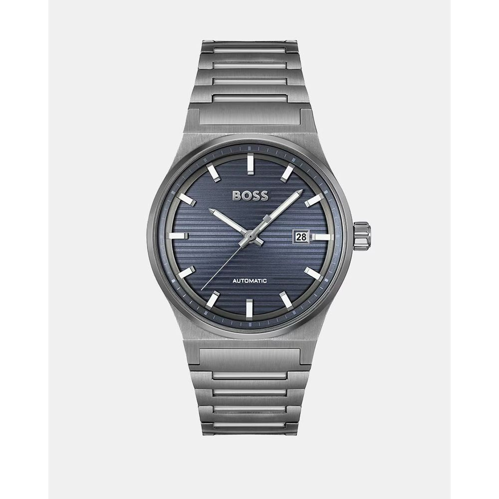 Hugo Boss Graue Uhr aus Edelstahl