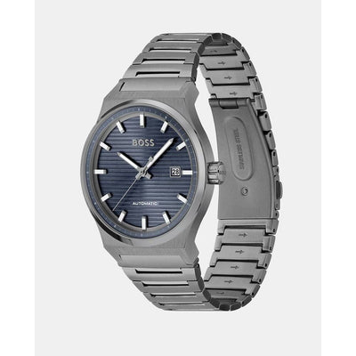 Hugo Boss Graue Uhr aus Edelstahl