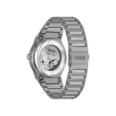 Hugo Boss Graue Uhr aus Edelstahl