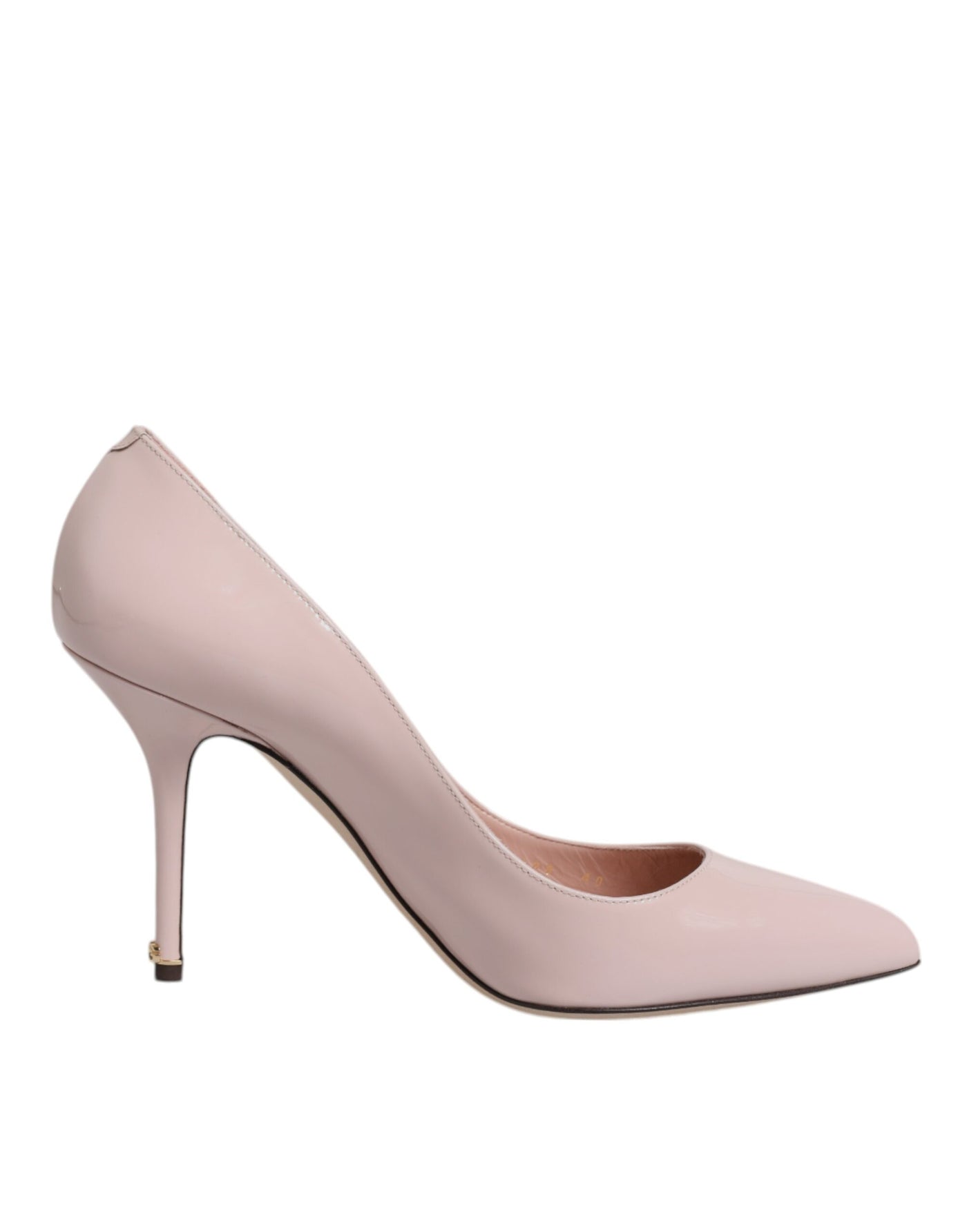 Dolce & Gabbana Rosa Lackleder Stiletto Heel Pumps Schuhe