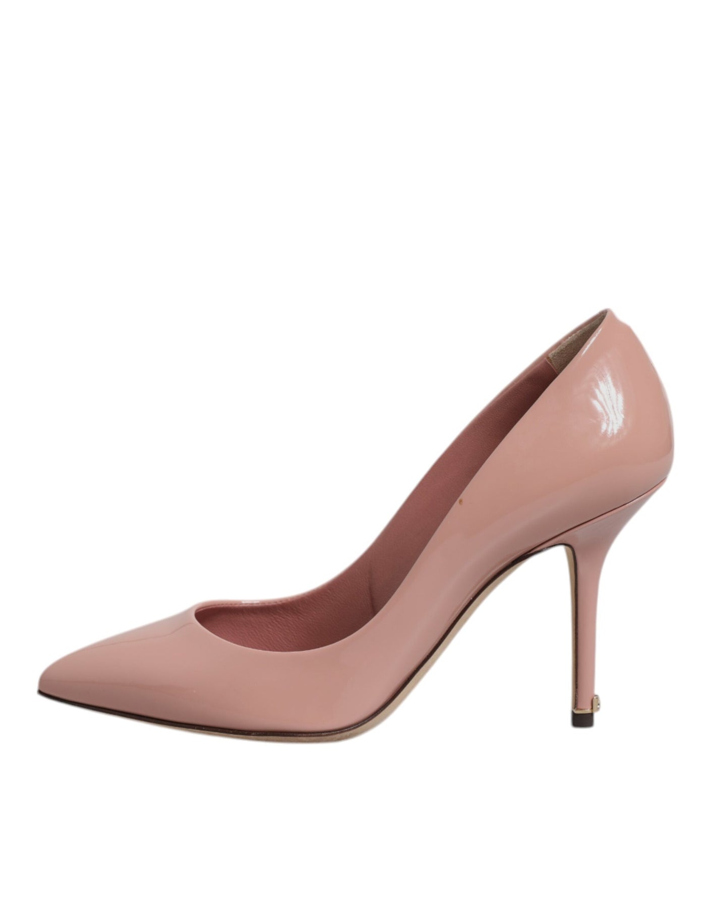 Dolce & Gabbana Rosa Lackleder Stiletto Heel Pumps Schuhe
