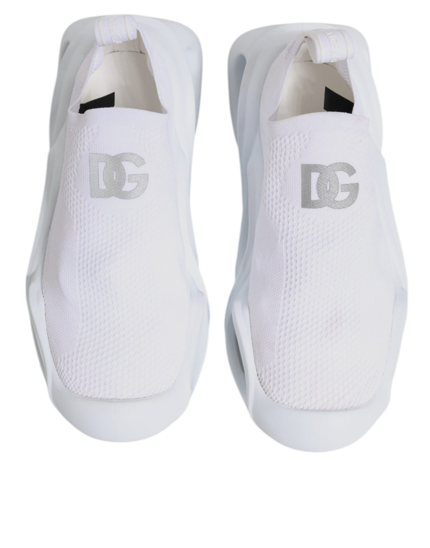 Dolce & Gabbana Weiß Slip On Wave Low Top Turnschuhe Schuhe