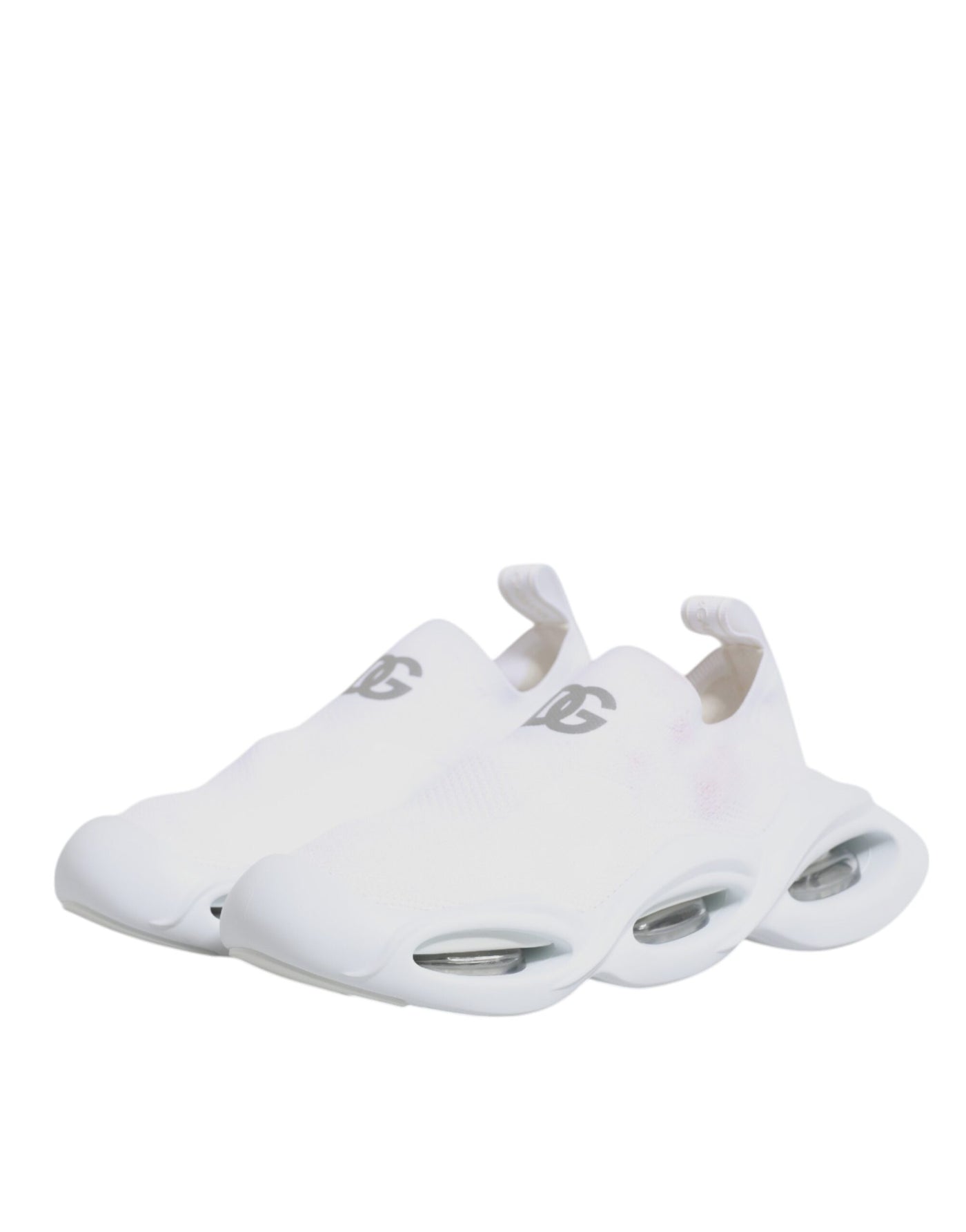 Dolce & Gabbana Weiß Slip On Wave Low Top Turnschuhe Schuhe