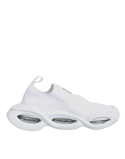 Dolce & Gabbana Weiß Slip On Wave Low Top Turnschuhe Schuhe