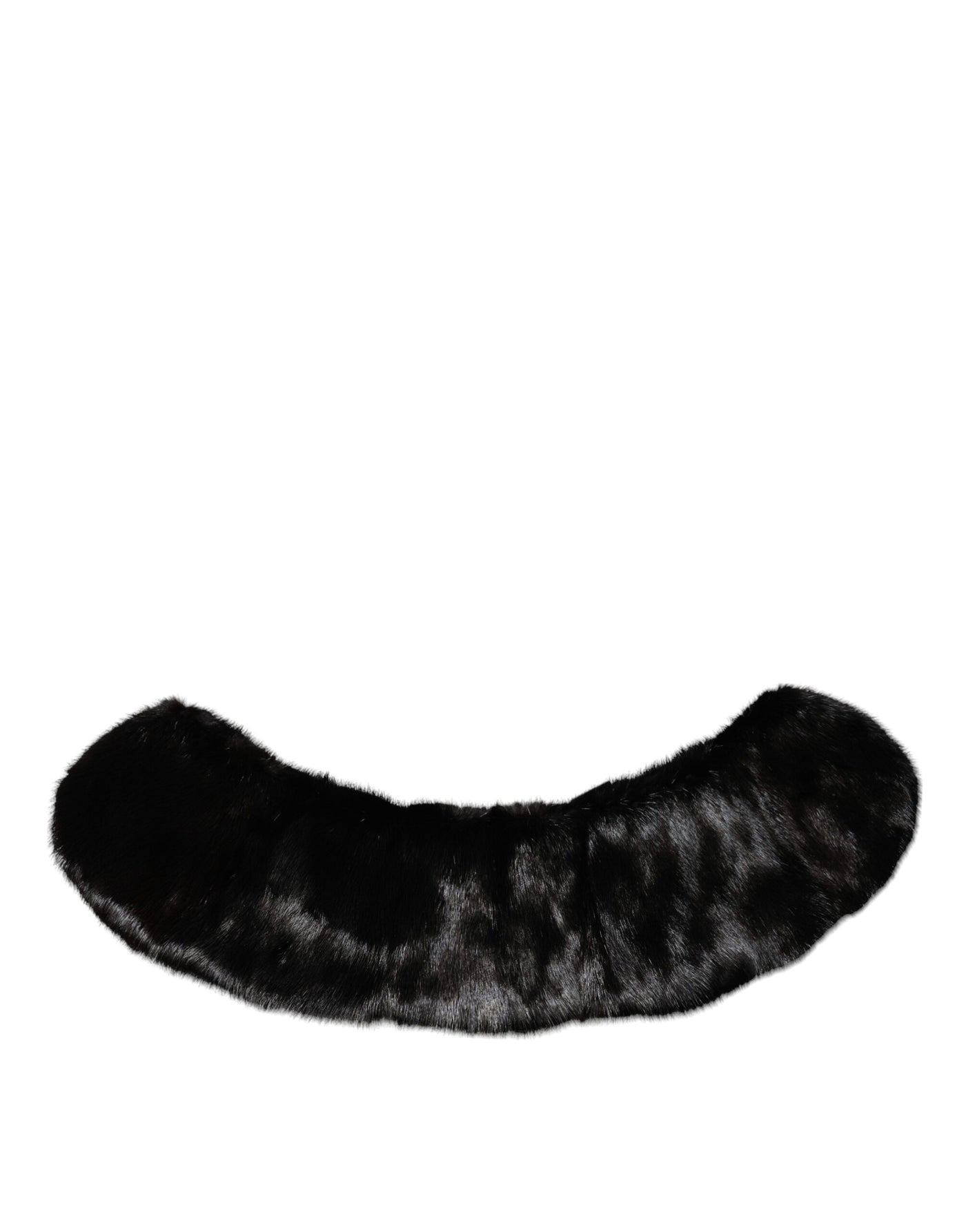 Dolce & Gabbana Schwarzer Pelzschal Hals Wrap Cover Kragenschal