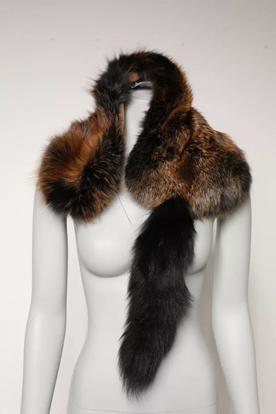 Dolce & Gabbana Brauner Rotfuchs Pelz Halswärmer Winterschal