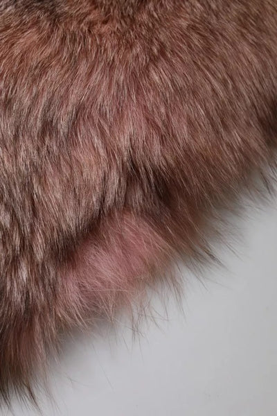 Dolce & Gabbana Rosa Frost Fuchs Pelz Halswärmer Winterschal