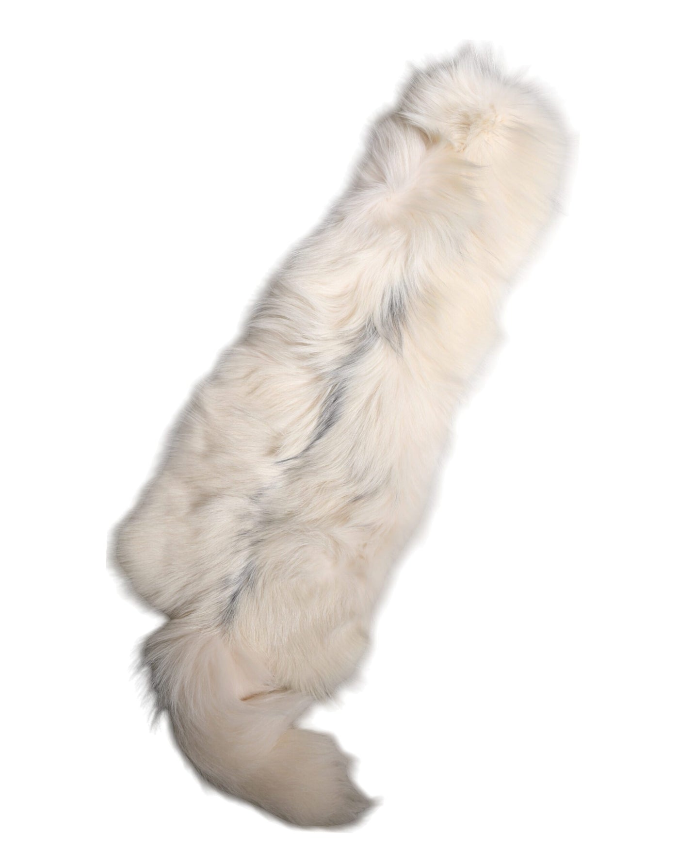 Dolce & Gabbana Weißer Fuchs Pelz Hals Wrap Warmer Winterschal