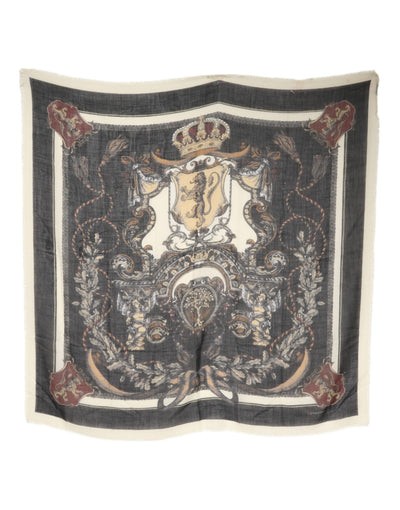 Dolce & Gabbana Mehrfarbig bedruckter Foulardschal aus Kaschmir