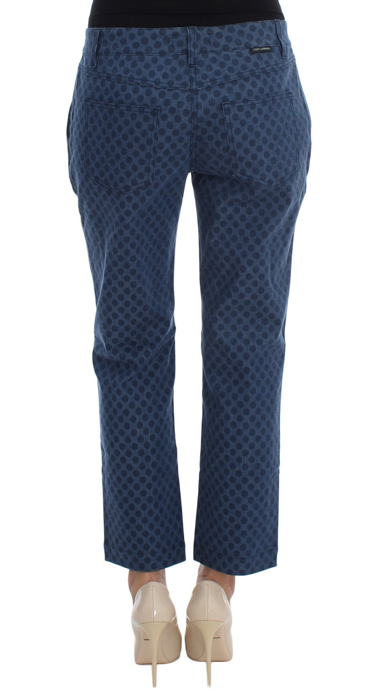 Dolce & Gabbana Gepunktete Stretch-Capri-Jeans