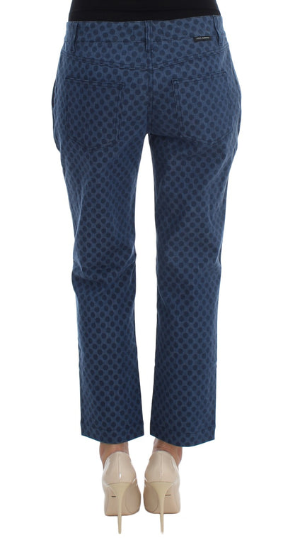 Dolce & Gabbana Gepunktete Stretch-Capri-Jeans