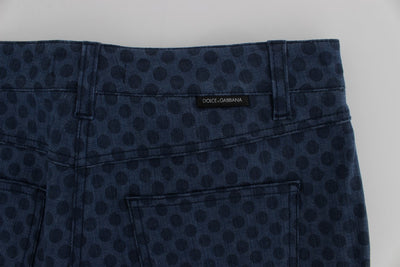 Dolce & Gabbana Gepunktete Stretch-Capri-Jeans