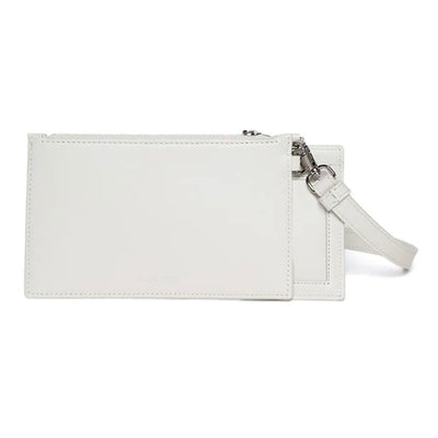 Lanvin Weißes Leder Herren Portemonnaie