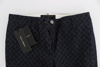 Dolce & Gabbana Gepunktete schmale Caprihose