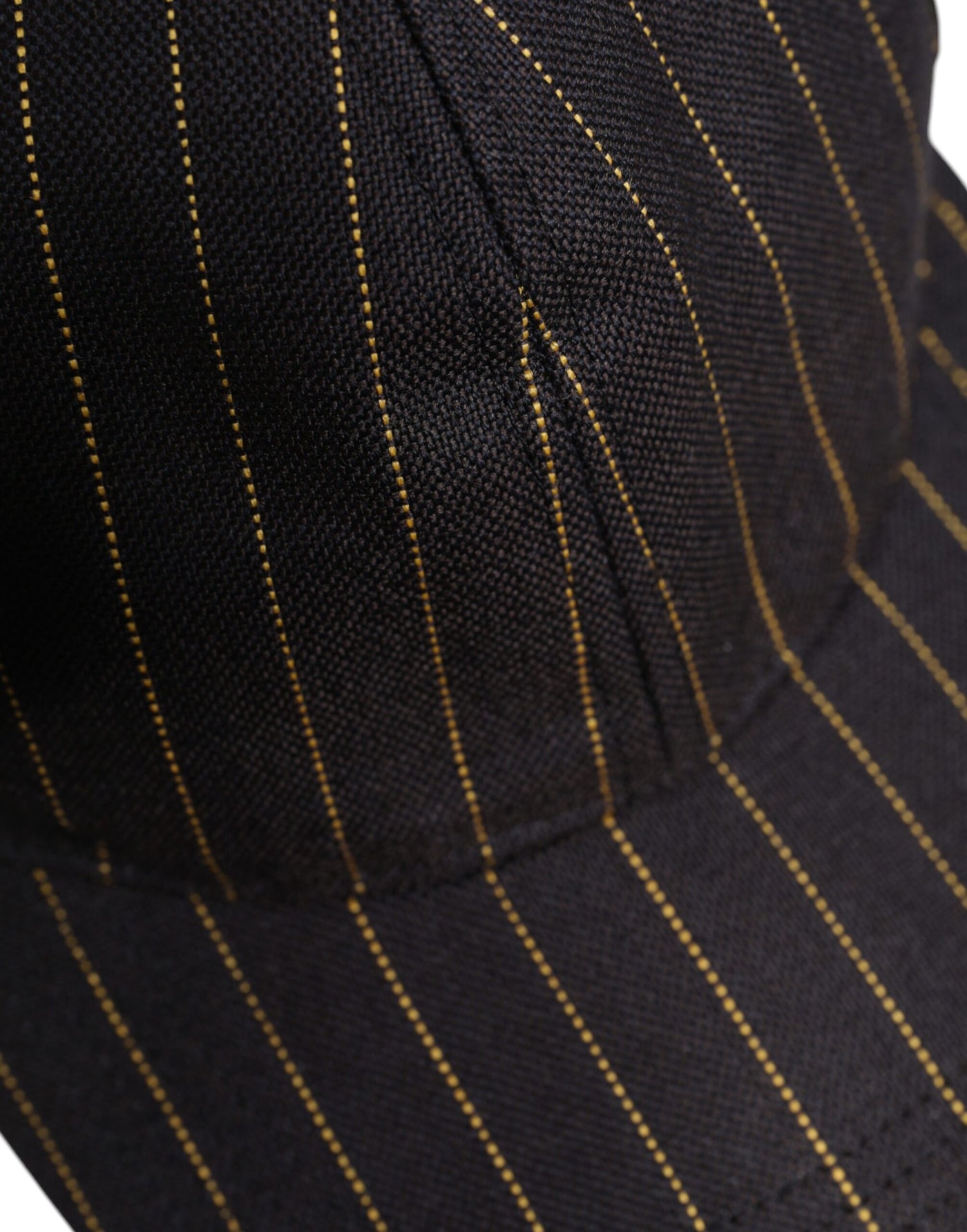 Dolce & Gabbana Braun gestreifte 6-teilige Baseballmütze aus Baumwolle