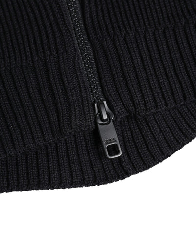Dolce & Gabbana Schwarzer Woll-Ganzkopfwickel Balaclava Hut