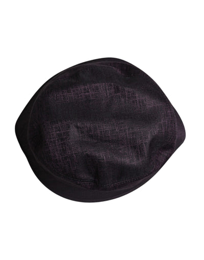 Dolce & Gabbana Schwarzer Nylon-Eimerhut mit breiter Krempe