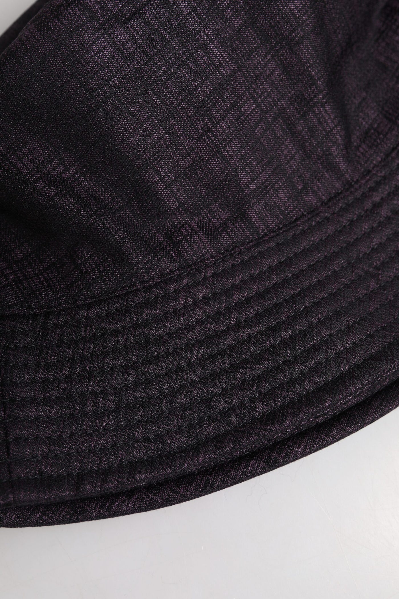 Dolce & Gabbana Schwarzer Nylon-Eimerhut mit breiter Krempe