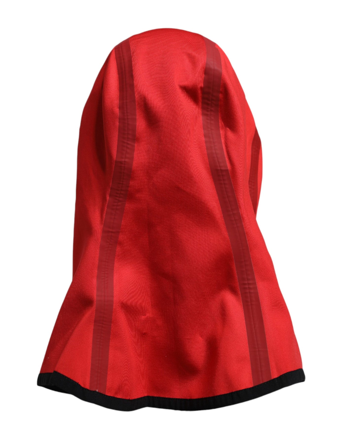 Dolce & Gabbana Rote Logo-Polyester-Mütze mit breiter Krempe Balaclava