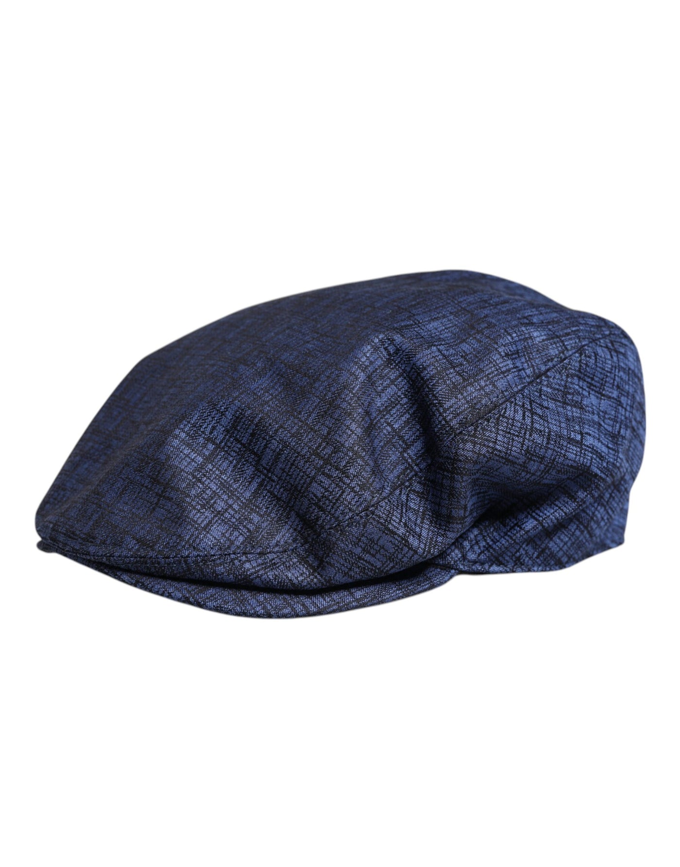 Dolce & Gabbana Blauer Baumwoll-Stretch Newsboy-Hut