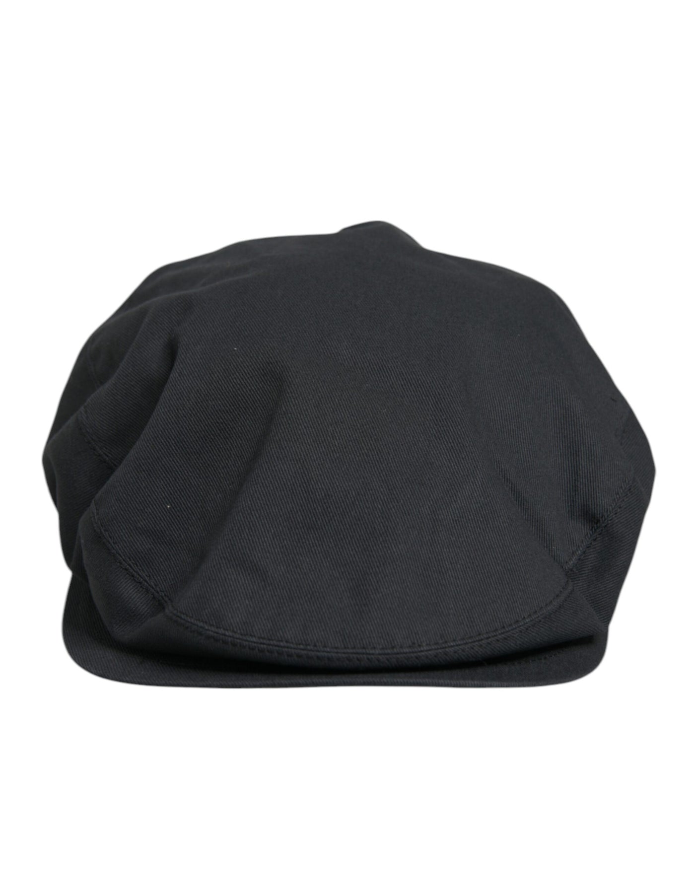 Dolce & Gabbana Schwarzer Baumwolle Newsboy Capello Cabbie Hut