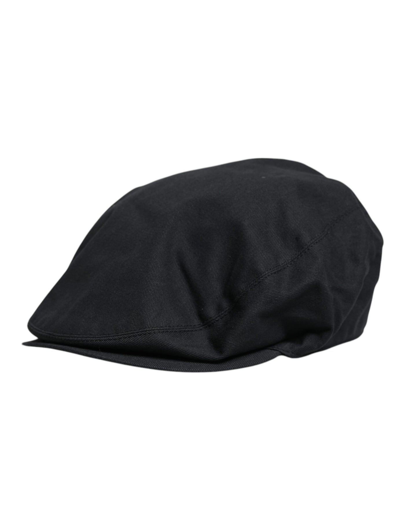 Dolce & Gabbana Schwarzer Baumwolle Newsboy Capello Cabbie Hut