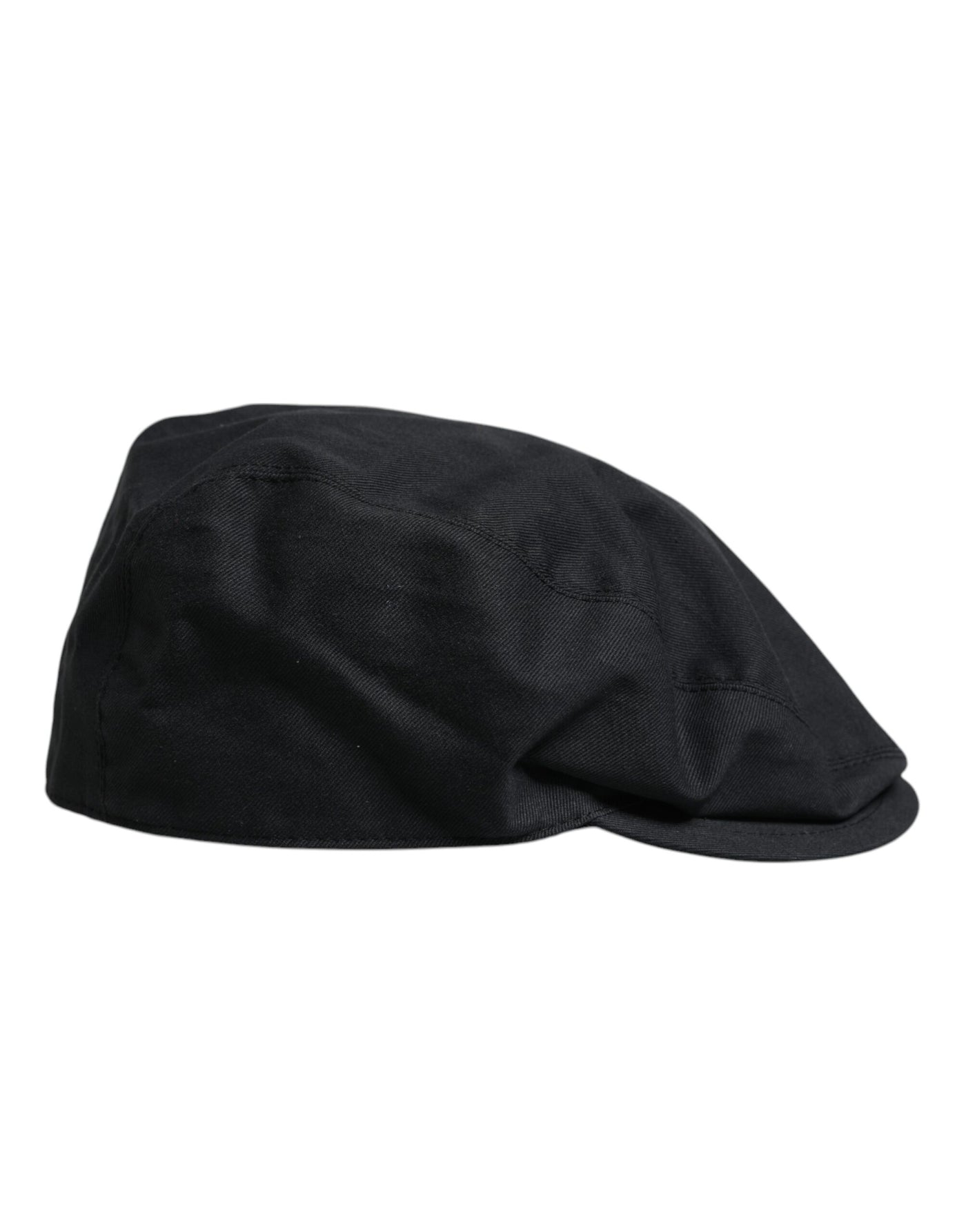 Dolce & Gabbana Schwarzer Baumwolle Newsboy Capello Cabbie Hut