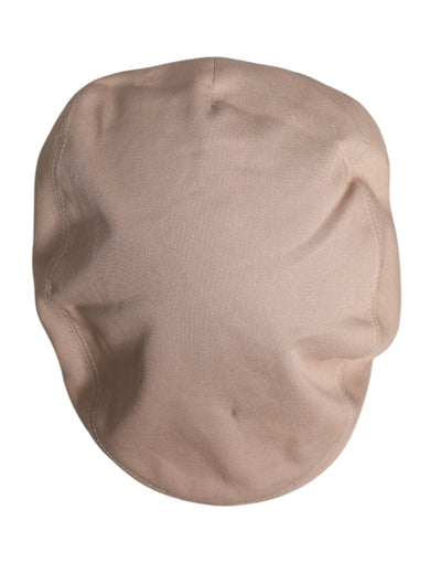 Dolce & Gabbana Beige Baumwolle Newsboy Capello Cabbie Hut