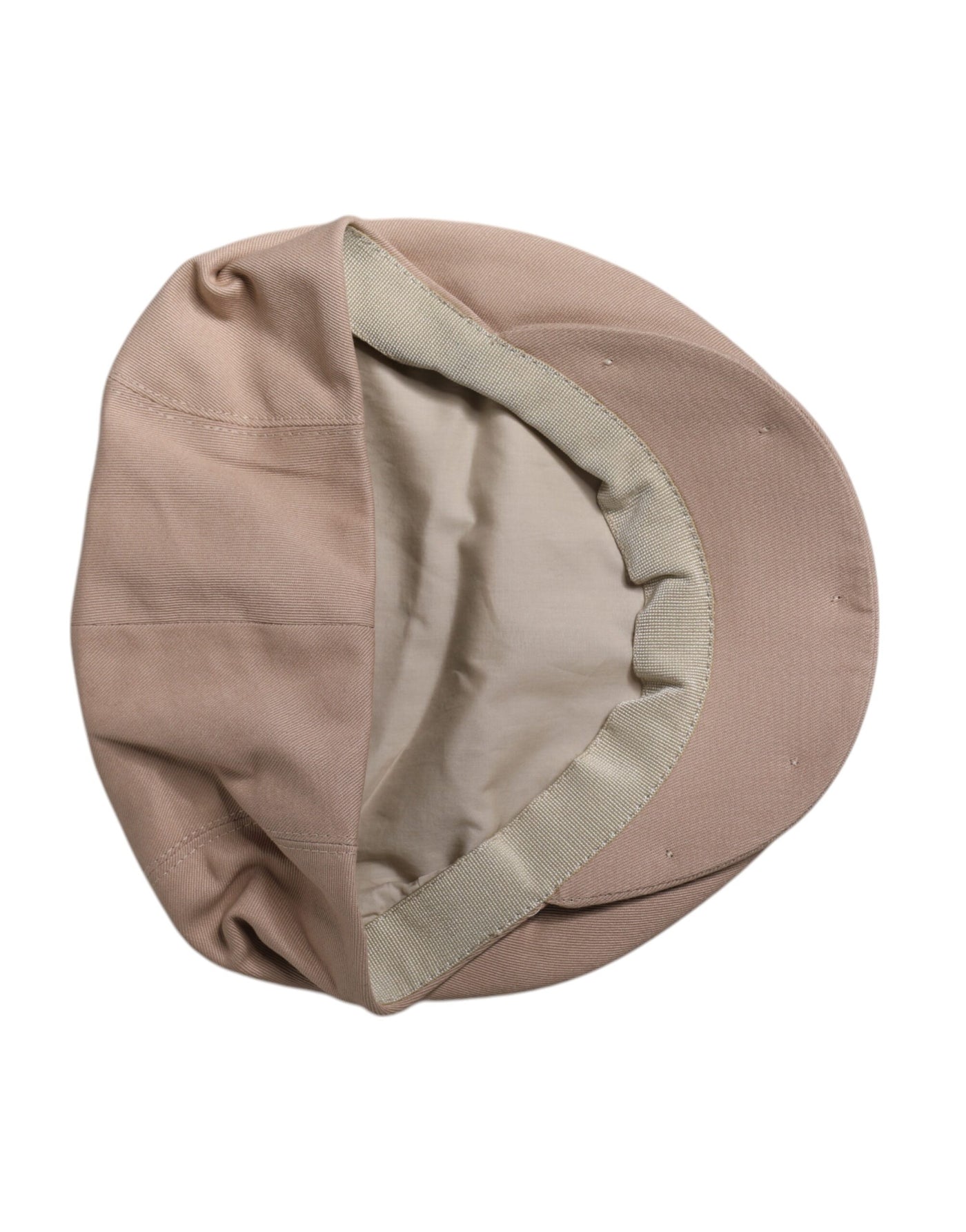 Dolce & Gabbana Beige Baumwolle Newsboy Capello Cabbie Hut
