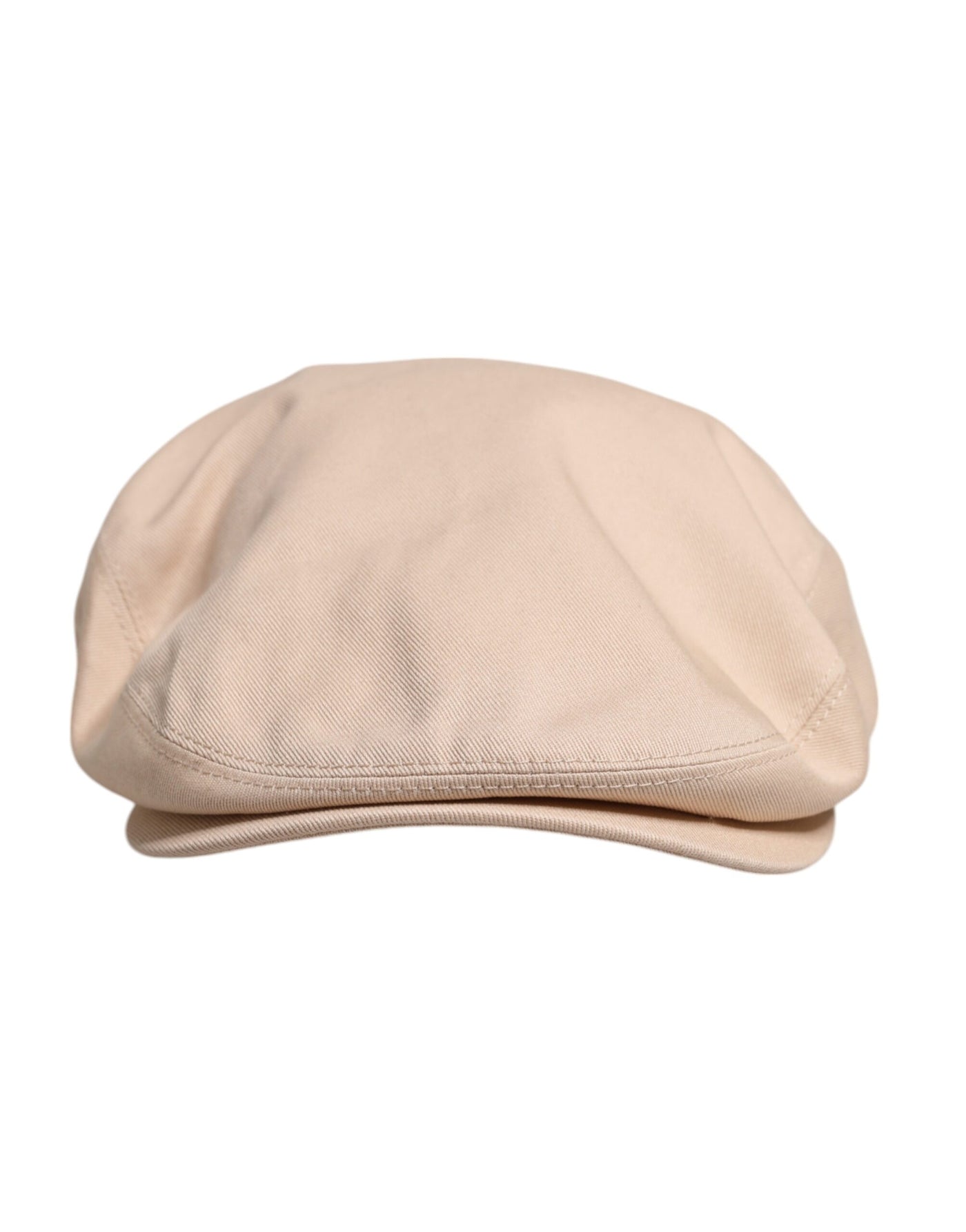 Dolce & Gabbana Beige Baumwolle Newsboy Capello Cabbie Hut