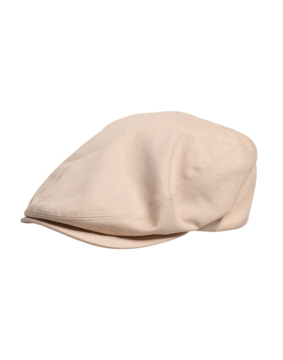 Dolce & Gabbana Beige Baumwolle Newsboy Capello Cabbie Hut