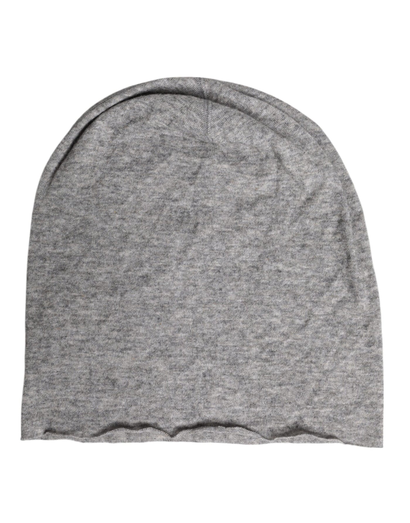 Dolce & Gabbana Graue Viskosemischung, gestrickte Beanie-Mütze