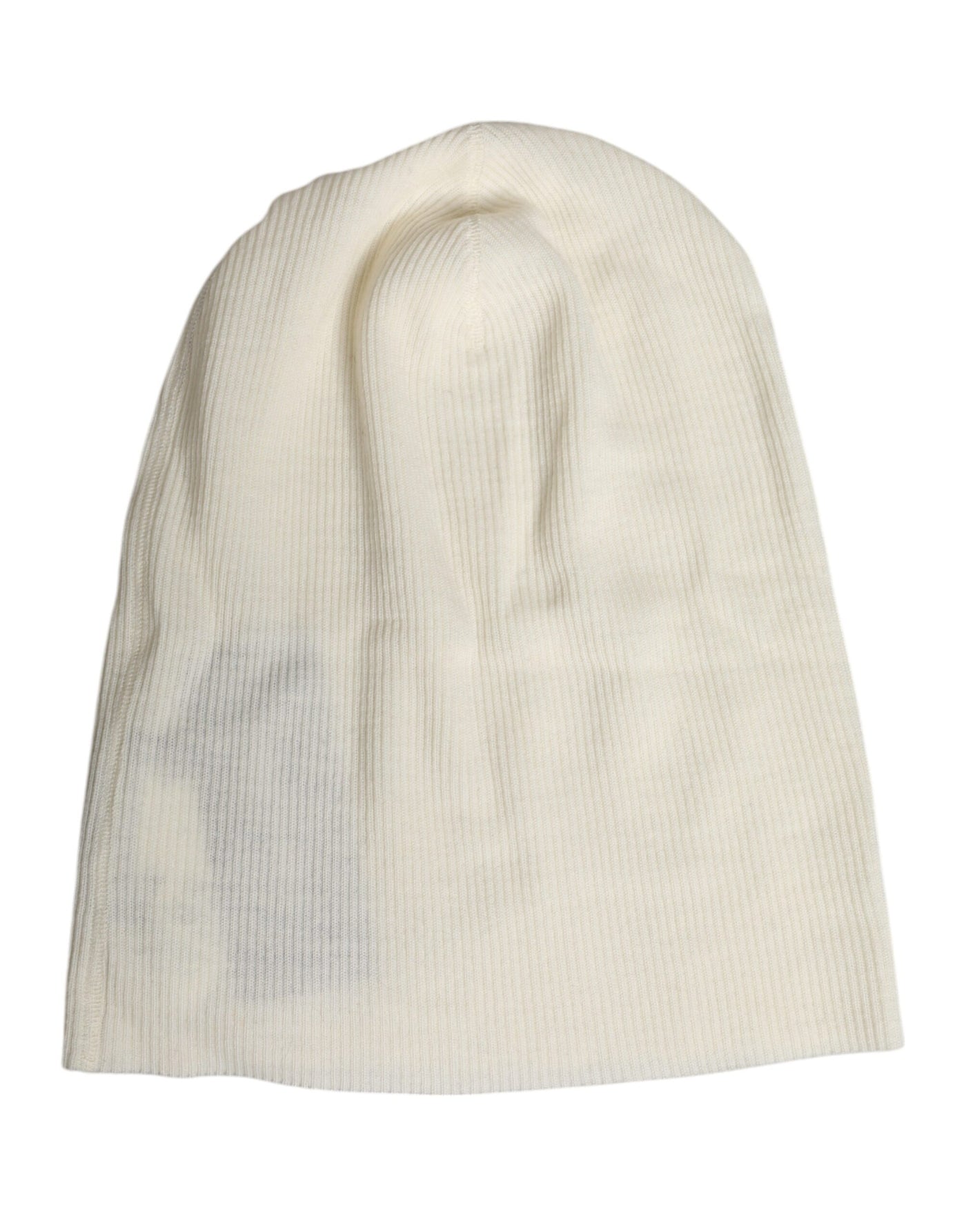 Dolce & Gabbana Beige Wollmischung gestrickte Beanie-Mütze