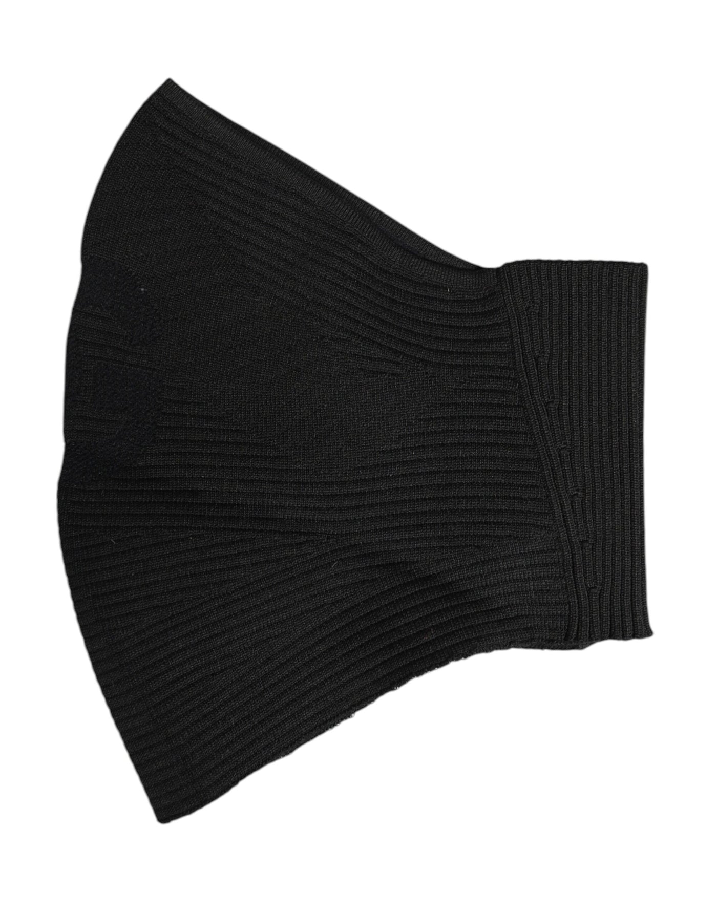 Dolce & Gabbana Schwarze Nylon-Strick-Skimaske Balaclava