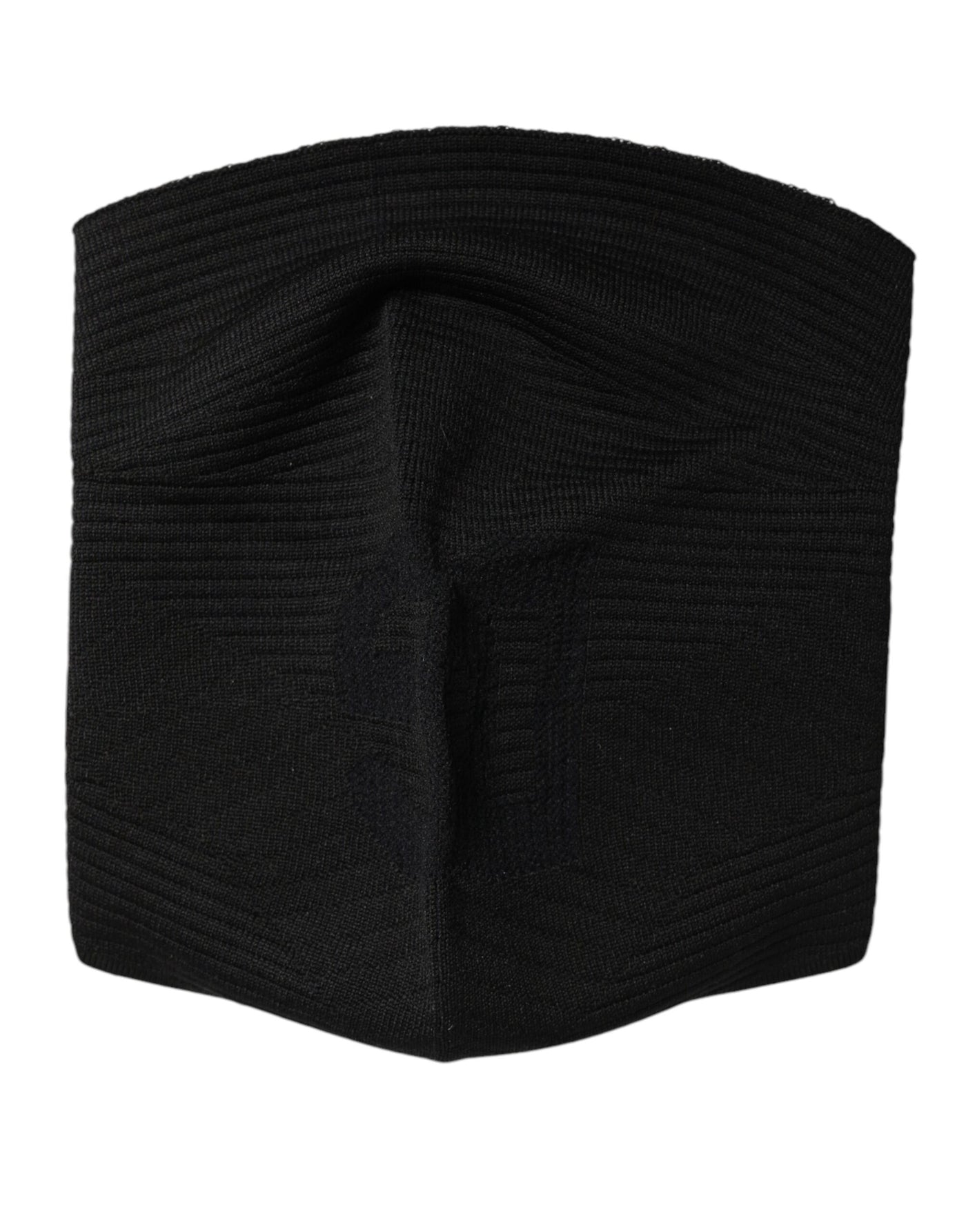 Dolce & Gabbana Schwarze Nylon-Strick-Skimaske Balaclava