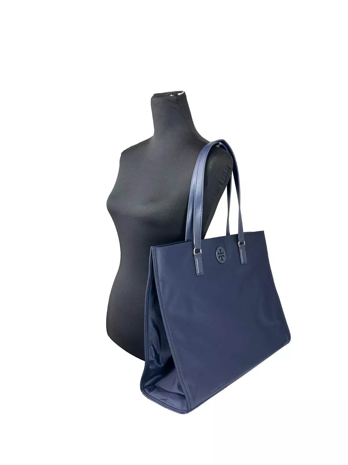 Tory Burch Navy Ella Große Nylon-Tasche Handtasche 136144