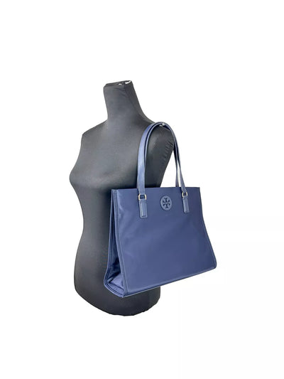 Tory Burch Marineblaue Ella Kleine Nylon-Taschentasche Geldbörse 160633