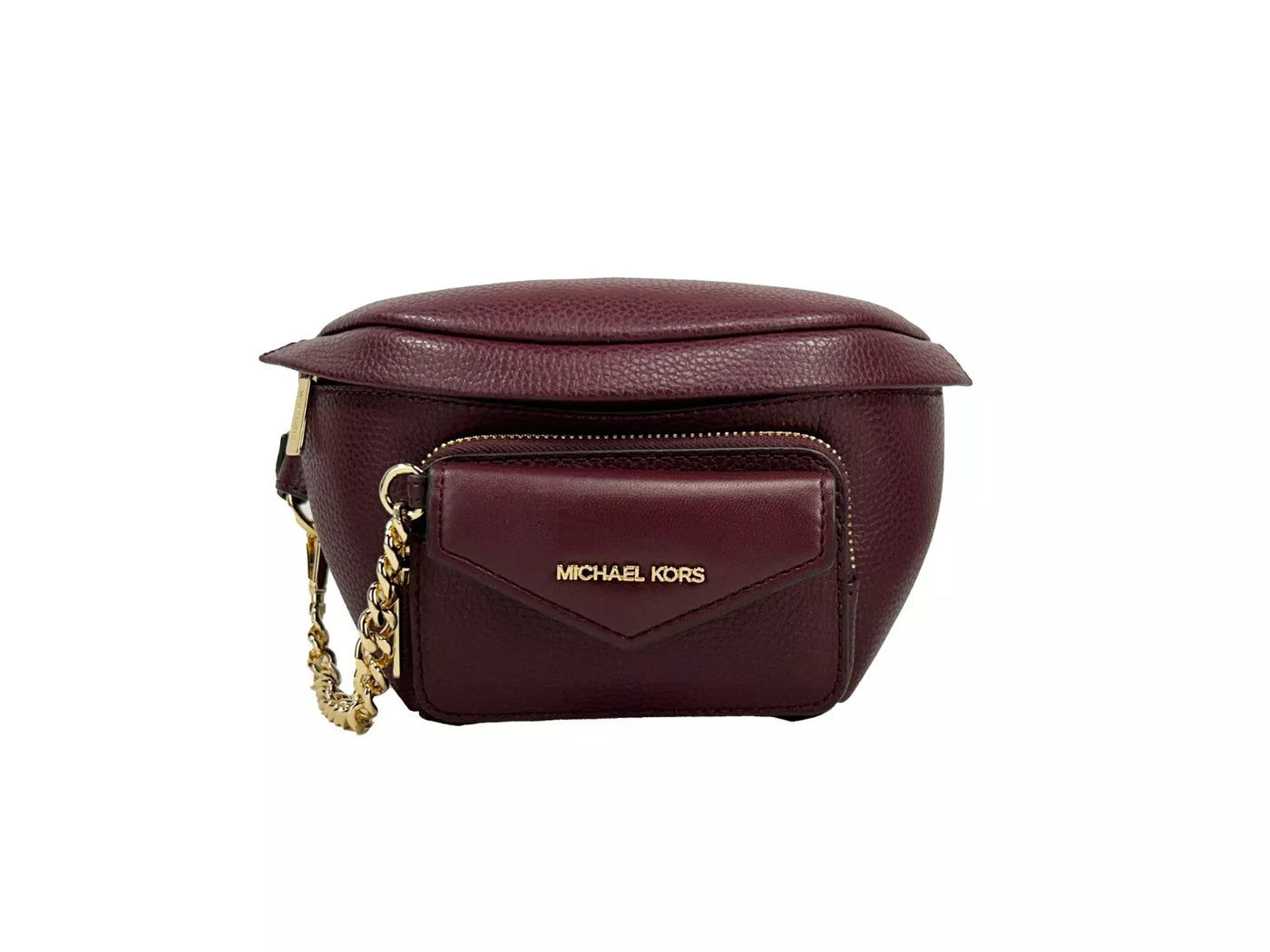 Michael Kors Leder Maise 2 in 1 Bauchtasche Gürteltasche Maroon