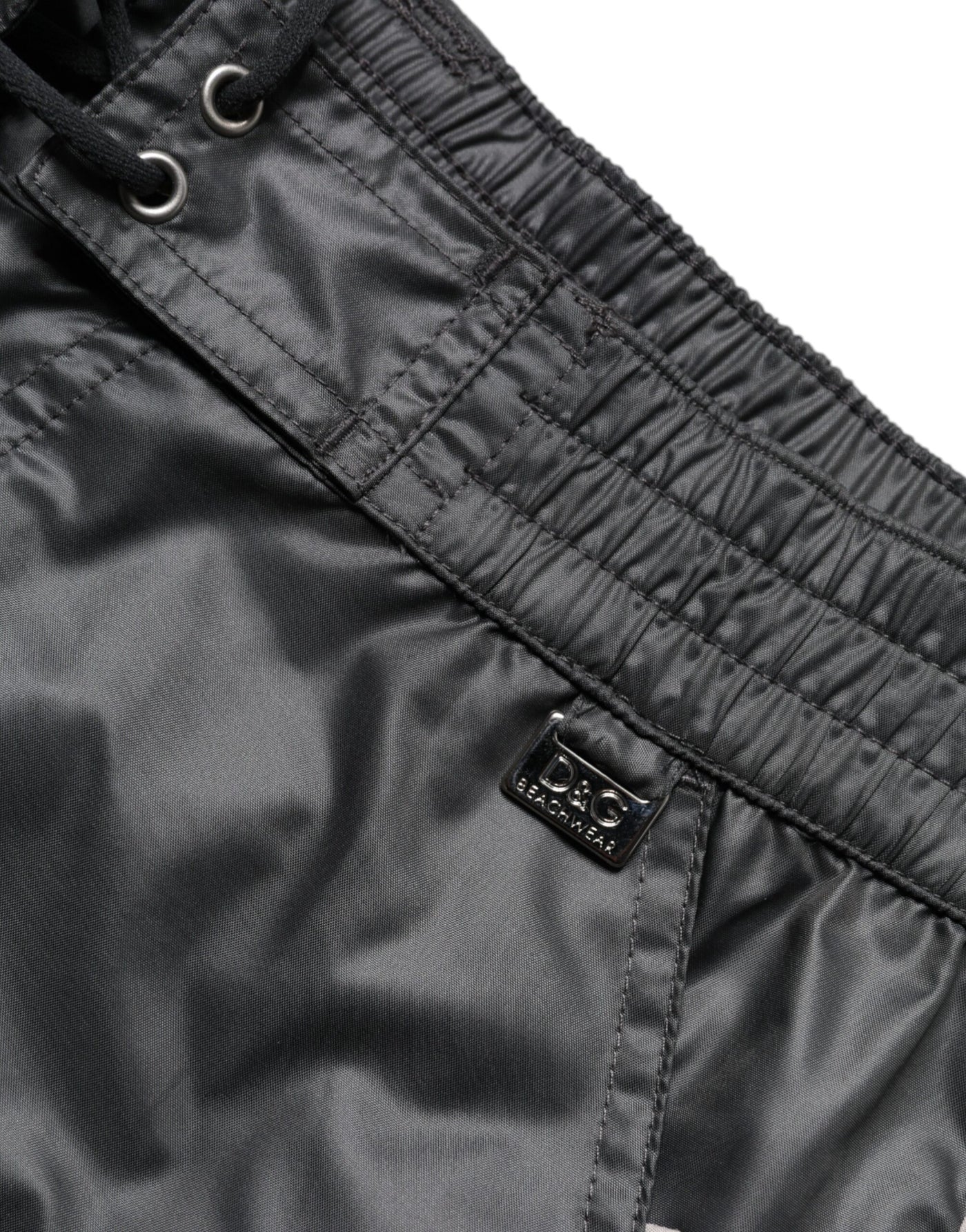 Dolce & Gabbana Graue Polyester Strandbekleidung Badeshorts Bademode