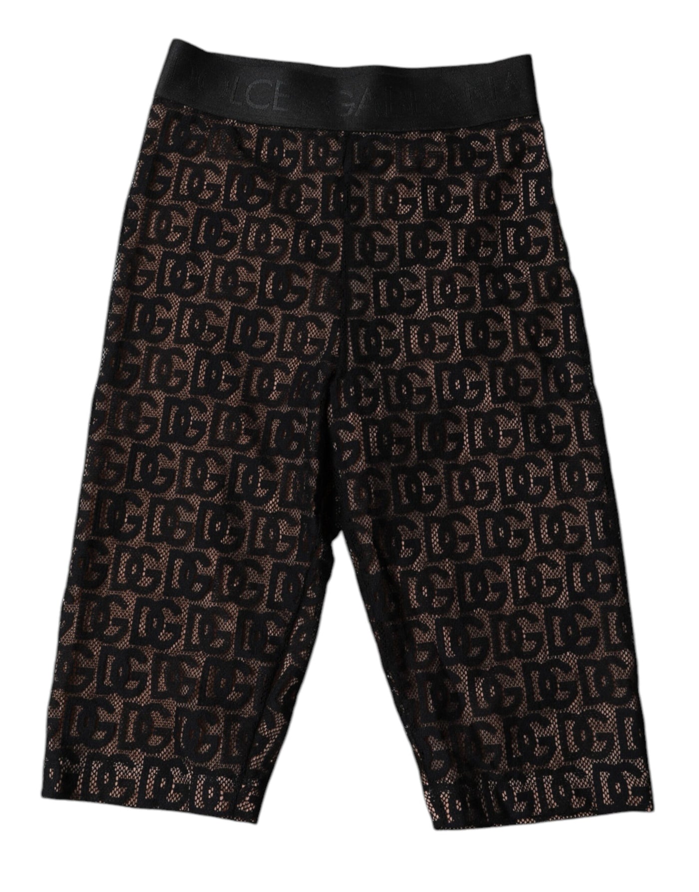 Dolce & Gabbana Schwarze Logo-Monogramm-Kurzstrumpfhose Unterwäsche