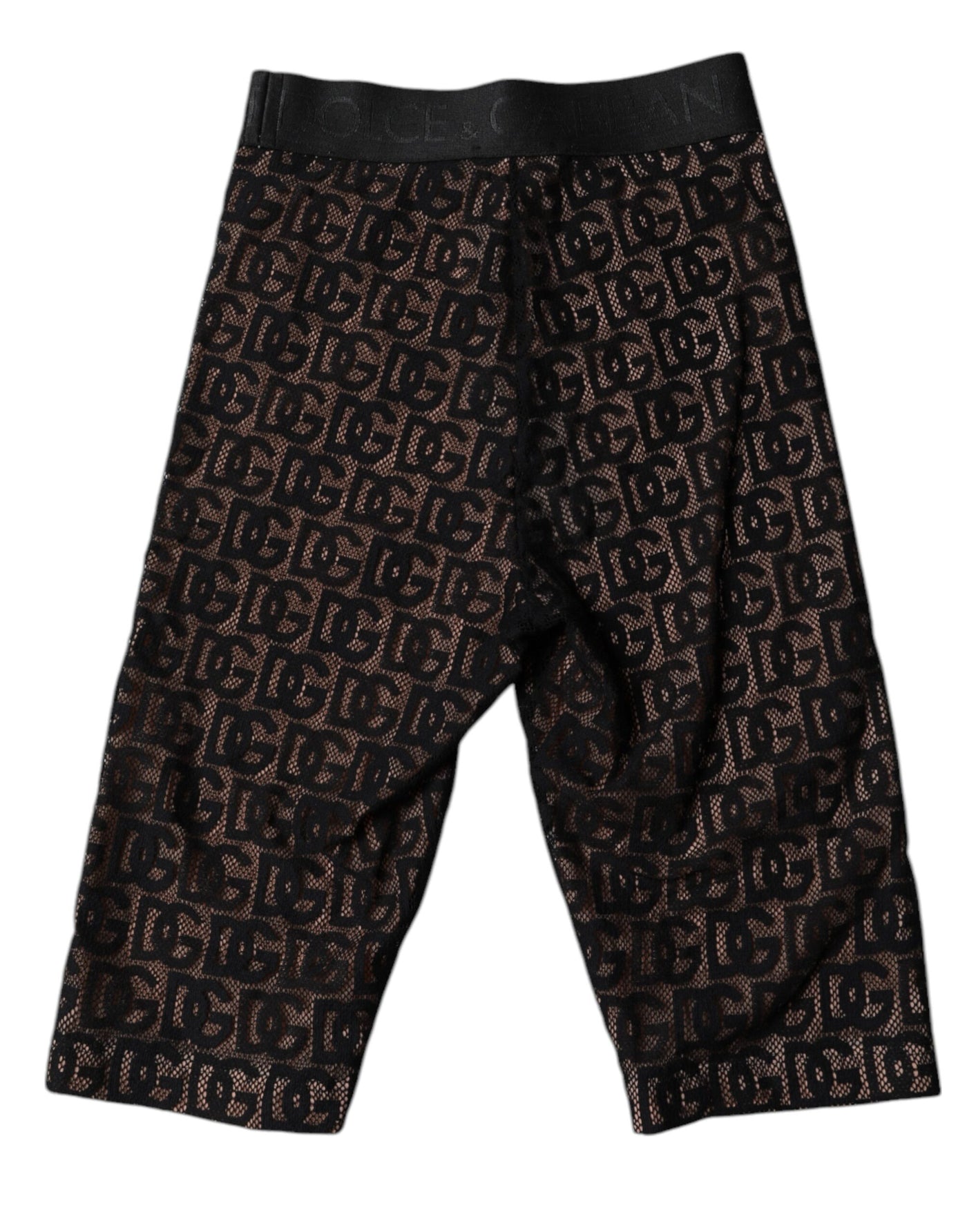 Dolce & Gabbana Schwarze Logo-Monogramm-Kurzstrumpfhose Unterwäsche