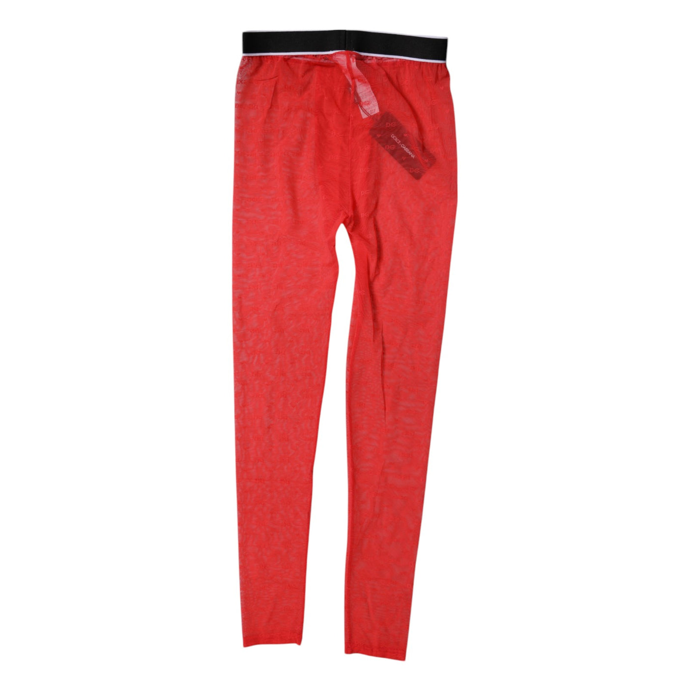 Dolce & Gabbana Rote Logo Spitze Dessous Enge Hose Unterwäsche