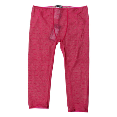 Dolce & Gabbana Fuchsia Logo Lace Lingerie Gekürzte Enge Unterwäsche